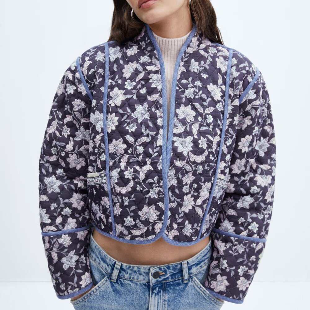 Quilted reversible jacket